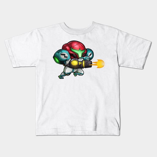 metroid Kids T-Shirt by mprokolo corgi